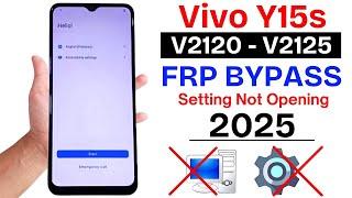 Vivo Y15s Frp Bypass Android 12 Setting Not Open | Vivo V2120/V2125 Google Account Unlock Without PC