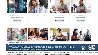 Students can apply for bachelor's degree programs at Maricopa Community Colleges