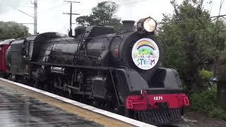 Ja 1271 with School Holiday Steam, Hutt Valley, NZ, 20 July 2024