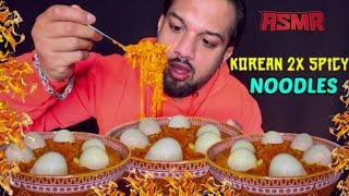 3X SPICY BULDAK FIRE NOODLES CHALLENGE | Extremely Spicy Noodles | SPICY FOOD CHALLENGE MUKBANG