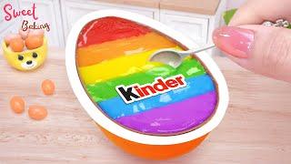 Kinder Chocolate CakeSatisfying Miniature Rainbow Kinder Chocolate Cake DecoratingBy Sweet Baking