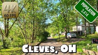 Driving Around Small Town Cleves, OH in 4k Video