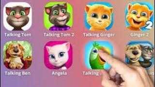 Talking Tom 1-2, Talking Ginger 1-2, Talking Ben, Talking Angela, Talking Pierre, Talking News