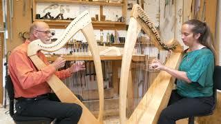 Wyvis Clarsach.  Cheyenne Brown and Bill Taylor play an Untitled Jig