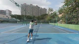 Tennis singles match | SCAA, HK | Andy vs Nam