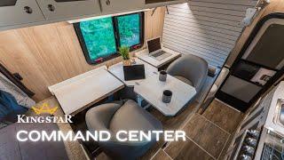 Kingstar Command Center - The Ultimate Digital Nomad Truck Camper Floorplan