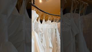 trying on Anthropologie wedding dresses for my birthday  #2025bride #anthropologie #weddingdress