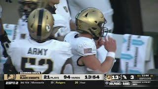 Army 14 minute TD drive vs North Texas