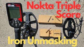 Nokta Triple Score Unmasking Iron Test 9 x 12 & 5 x 10 Coils | Metal Detecting