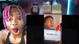 IShowSpeed Hits 10 MILLION Subscribers Live! (REACTION)