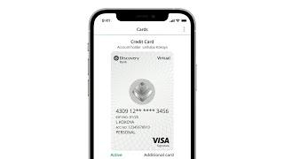 How to set up your Discovery Bank virtual card - iOS