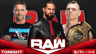 CM Punk vs Seth Rollins vs Gunther, WWE RAW 2025 | triple threat Match | WWE 2k24 Gameplay 4k