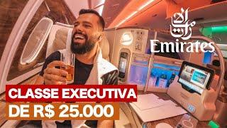 EMIRATES BUSINESS CLASS, no A380, MAIOR AVIÃO DE PASSAGEIROS DO MUNDO - REVIEW COMPLETO