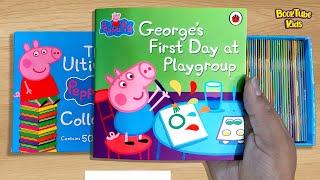 PEPPA PIG : GEORGE'S FIRST DAY AT PLAYGROUP 42 |  Kids Books Read Aloud | Peppa Pig Story time