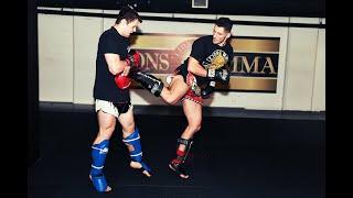 3 Ways to Set Up a Hard Hitting Back Kick in #Kickboxing or Muay Thai with Amir Ghassemi