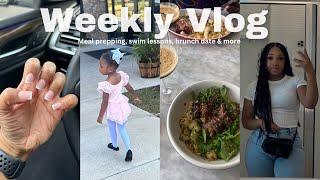 weekly vlog| brunch date, mom life, lazy meal prep ideas, trying to get my life together + more