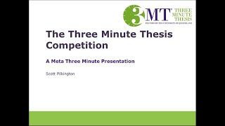 A 3MT on the 3MT