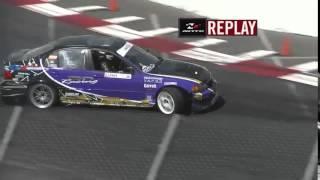 Chelsea DeNofa Bmw e46 Formula D Long Beach 2015 Qualification Run 1