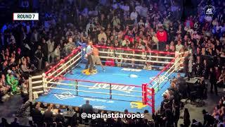 Haney vs. Garcia CRAZY ROUND 7! (Ref Goes Crazy)