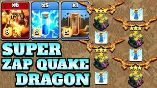 Zap Super Dragon Attacks!! Th14 Super Dragon Zap Quake Attack Strategy - Th14 Attack Strategy 2022