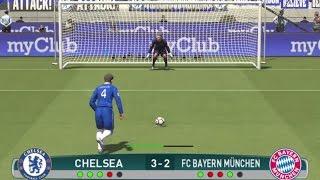 PES 2017 PENALTY SHOOTOUT CHELSEA VS BAYERN MUNICH GAMEPLAY PS4 بيس 17