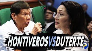 Hontiveros Vs Duterte sa senate hearing!