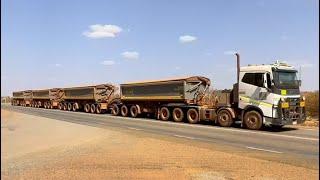 Road Trains and Trucks in Outback Australia