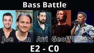 2021 Bass Battle [Joe vs Tim vs Avi vs Geoff vs Elliott] Low notes only E2-C0