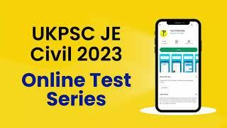 UKPSC JE Civil RE EXAM 2023 TEST SERIES| BEST TEST SERIES FOR UKPS JE