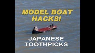 Model boat scratch building hack How To use Japanese toothpicks and your Dremel tool