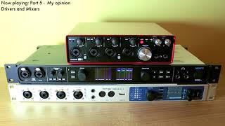 RME Fireface UFX II vs. MOTU 828es vs. Focusrite Scarlett 18i8 2nd Gen