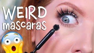 Testing WEIRD & SCARY Looking Mascaras | Good or Gimmick?