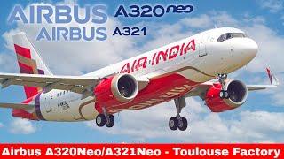 AIRBUS A320/321NEO Compilation, Airbus Toulouse Factory & Flight test (2024)