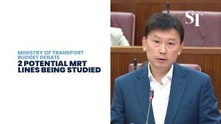 2 potential MRT lines undergoing feasibility studies