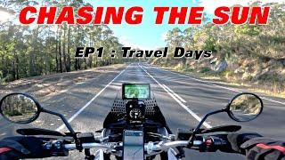 Chasing the Sun - East to West EP1 - Travel Days #Desertx #ducati