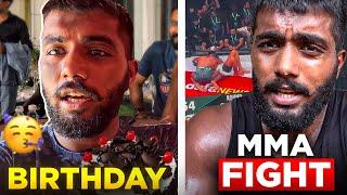 Birthday day vlog || mma fight live 