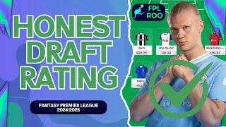 RATING YOUR HAALAND FPL DRAFTS | FANTASY PREMIER LEAGUE TIPS 2024/25