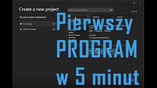 Jak zacząć programować w C# bez żadnej wiedzy w 5 minut #1