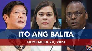 UNTV: Ito Ang Balita | November 20, 2024