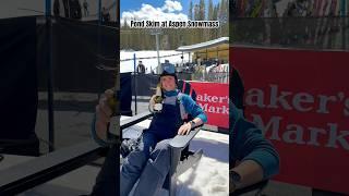 Closing weekend at Aspen Snowmass with pond skimming #colorado #aspen #springskiing #pondskim