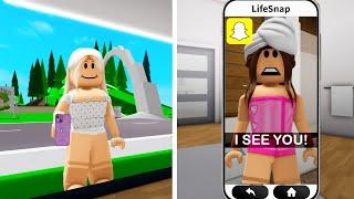 SPYING IN ROBLOX SNAPCHAT!