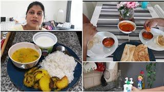 Morning to afternoon busy routine of Pregnant mom/simple vegetarian lunch & breakfast