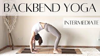 20 min Backbend Yoga | Intermediate Level | Vinyasa Flow Backbends | Back Flexibility and Strength