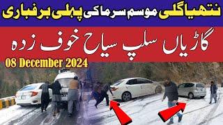 Murree snowfall today | murree #nathiagali snowfall | #murree snow season 2024 | murree live today