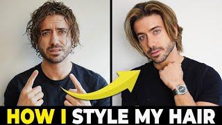 MEN'S HAIRSTYLE TUTORIAL | How To Style Medium Length Hair | Alex Costa