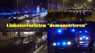 [LE2501] Krawalle und sinnlose Zerstörung bei Indymedia Demo in Leipzig