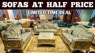 Sofa Sets at Half Price in Cheapest Furniture Market in Delhi | Sofa Sets Beds Chairs Center Table