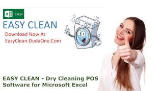 Use Microsoft Excel as a Dry Cleaning POS Point Of Sale