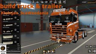 dutch trucker mario ets 2 scaweedania scania 4 serie v8  kleinjan truck & trailer build & styling