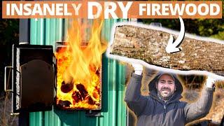 You CANT Dry/Season Firewood FASTER than THIS METHOD!